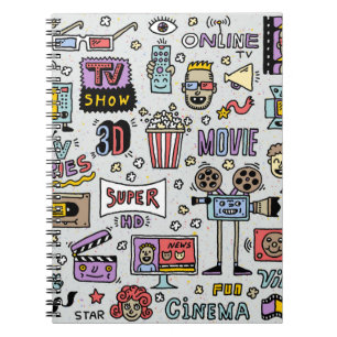 TV Shows, serie en films Funny Doodle Notitieboek