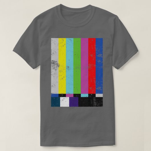 Tv-testlinnen T-shirt (Design voorkant)