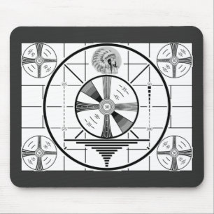 Tv-testpatroon Retro Muismat