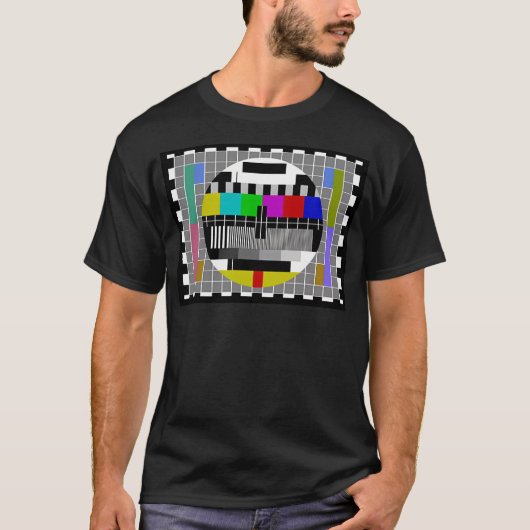 Tv-testpatroon T-shirt (Voorkant)