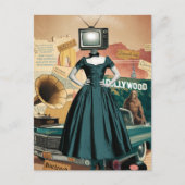 tv-vrouw briefkaart (Voorkant)