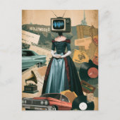  tv-vrouw briefkaart (Voorkant)