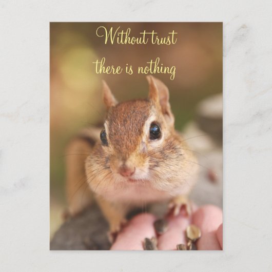 Tvertrouwt Chipmunk Briefkaart (Voorkant)