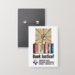 TVUUC - Boek Gerechtigheid! Button