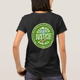 TVUUC Climate Justice! voor alle T-shirts
