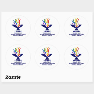 TVUUC Tennessee Valley Unitarian Universalist Ronde Sticker
