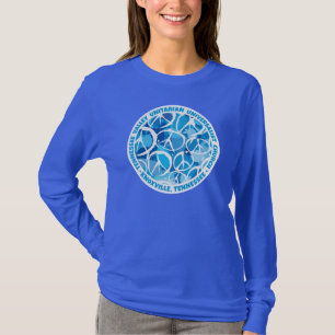 TVUUC Vredesborden in Blauwe Schaduwen T-shirt