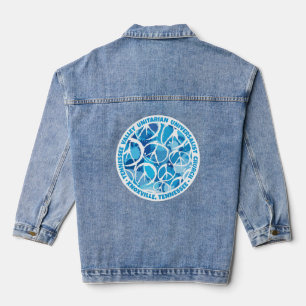 TVUUC - Vredessymbolen in de blues Denim Jacket