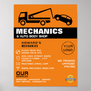Tw Truck, Auto Mechanic & Repairs Adverteren Poster