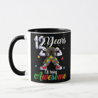 Twaalf 12 jaar autistisch Jongen Meisje Bday Autis Mok