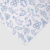 Twaalf dagen kerst tissuepapier (Detail)