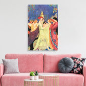 Twaalf dansprinsen  feiale tinten canvas afdruk (Insitu (Woonkamer))