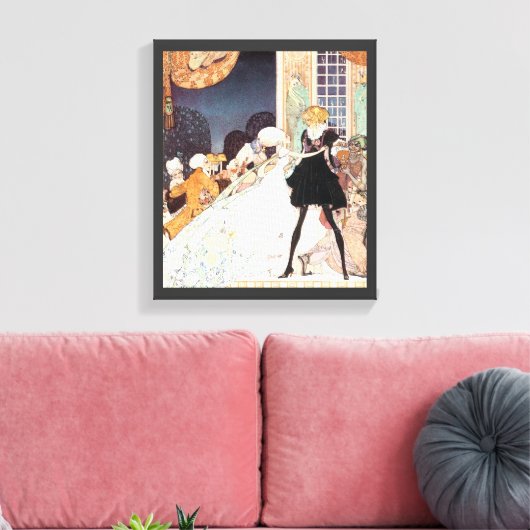 Twaalf-dansprinsen van Kay Nielsen Canvas Afdruk (Insitu (Woonkamer))