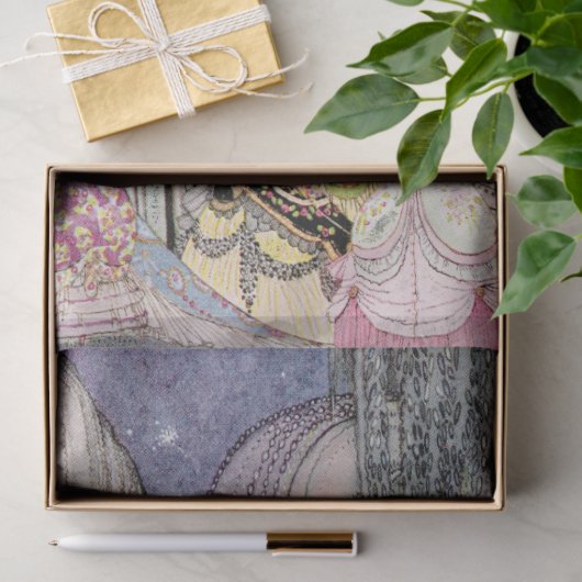 Twaalf dansprinters tissuepapier (Geschenk)