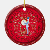 Twaalf drummers keramisch ornament (Achterkant)