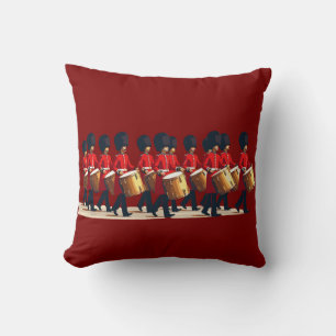 Twaalf drummers knipten stencil-stijl 1 uit kussen