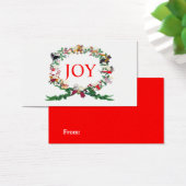 Twaalf honden met kerstcadeau-Label Visitekaartje (Bureau)