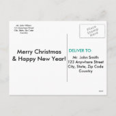 Twaalf kerstdagen feestdagenkaart (Achterkant)