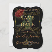 Twaalf rozen | Bewaar de datum Save The Date (Voorkant)