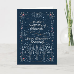 TWAALFDE DAG VAN DE KERST / Gevouwen kerst Kaart