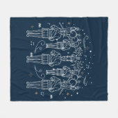 Twaalfde kerstfeestdag met dunne rugleuning fleece deken (Voorkant (Horizontaal))