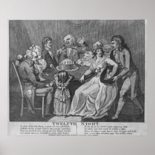 Twaalfde nacht 1794 poster