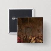 Twaalfde nacht vierkante button 5,1 cm (Voorkant /achterkant)