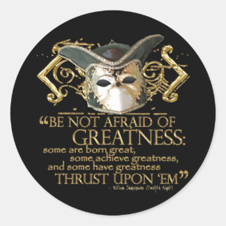Twaalfde nachtelijke prijsopgave (Gold-versie) Ronde Sticker