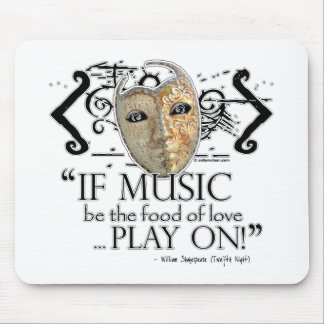 Twaalfde Night Music Quote Muismat