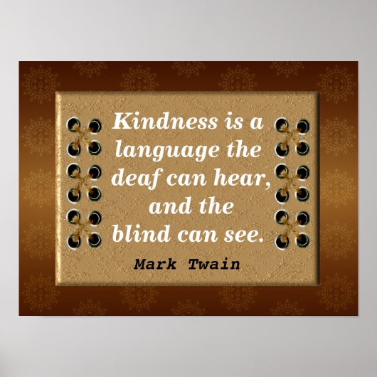 Twain-citaten markeren poster (Voorkant)