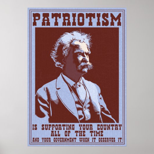 Twain - Patriotisme Poster (Voorkant)