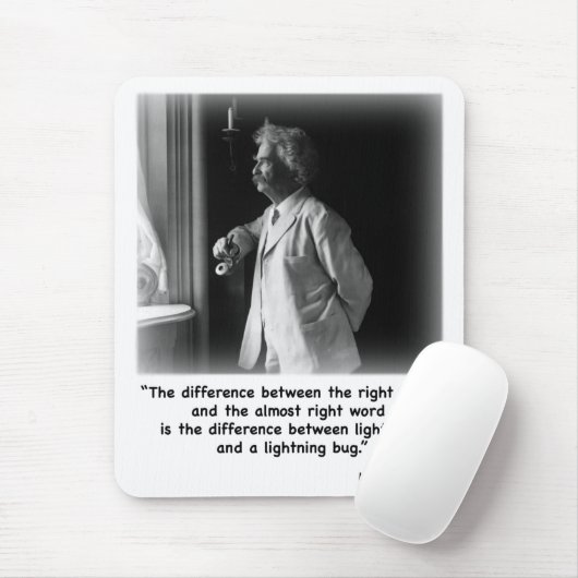 Twain's bliksem Mousepad Muismat (Met muis)