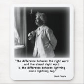 Twain's bliksem Mousepad Muismat (Voorkant)