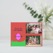 Twas de avond voor kerst feestdagenkaart (Staand voorkant)