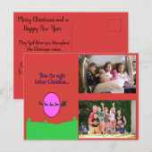 Twas de avond voor kerst feestdagenkaart (Voorkant / Achterkant)