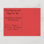 Twas de avond voor kerst feestdagenkaart (Achterkant)