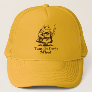 Twas the Carbs M'Lord Funny Frog Meme Trucker Pet