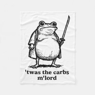 Twas The Tism Lord Middeleeuwse Ridder Fat Samurai Fleece Deken