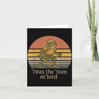 Twas The Tism M Lord Frog Knight - Autism Awarenes Kaart