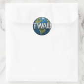 TWAU-stickers Ronde Sticker (Tas)