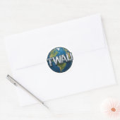 TWAU-stickers Ronde Sticker (Envelop)