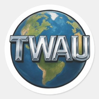 TWAU-stickers Ronde Sticker