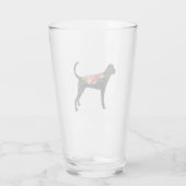 TWC Chien race Boho Foral Silhouette Verre (Dos)