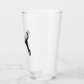 TWC Chien race Boho Foral Silhouette Verre (Gauche)