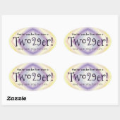 Twee 29'er! ovale sticker (Vel)