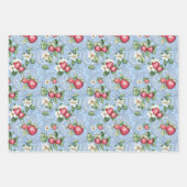 Twee aardbei en een effen kleur inpakpapier vel (Voorkant)