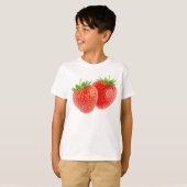 Twee aardbeien t-shirt (Voorkant volledig)