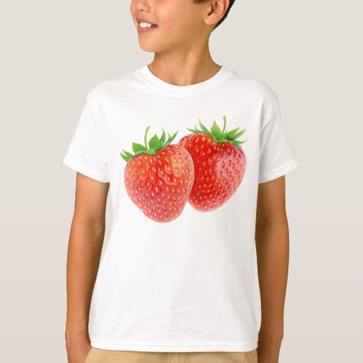 Twee aardbeien t-shirt (Voorkant)