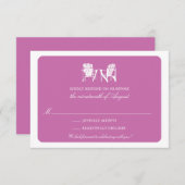 Twee Adirondack Chairs RSVP Kaart (Voorkant / Achterkant)