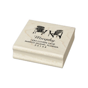 Twee Adirondack Chairs Wedding Rubberstempel